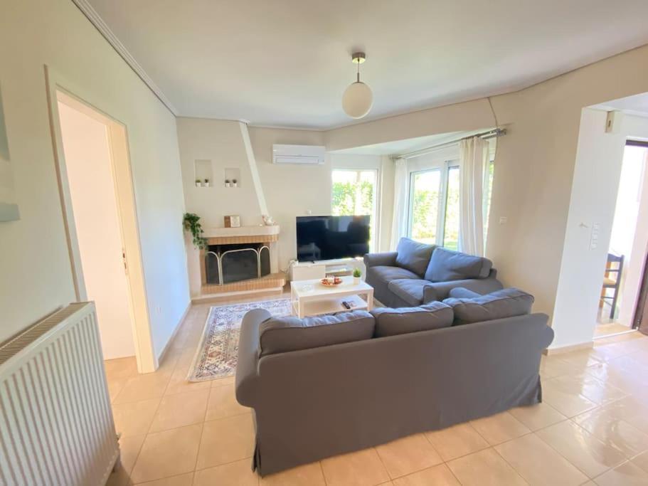 Cozy 2 Room Apartment With Garden Near Athens Air-Port Artemida  Exteriér fotografie